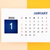 January 2024 utility analytics calendar